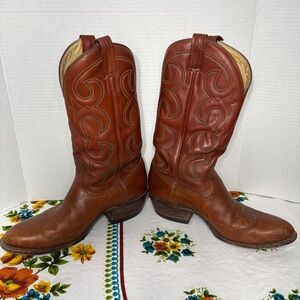 Vintage Vaquero Men's Western Leather Boots sz 29 Mexican eq. US 11-11.5